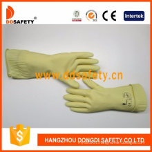 Best Selling Yellow Latex Work Gloves with Organ Sleeve